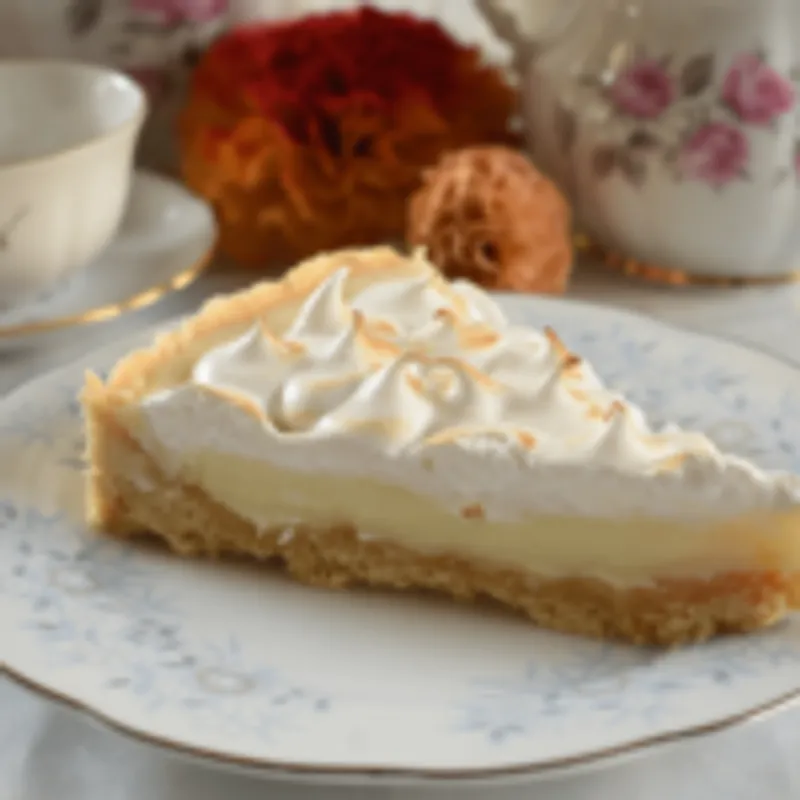 Pie de limón trozo