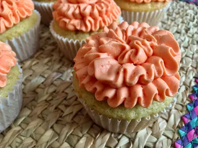 Cupcakes de cempasúchil (2 piezas)