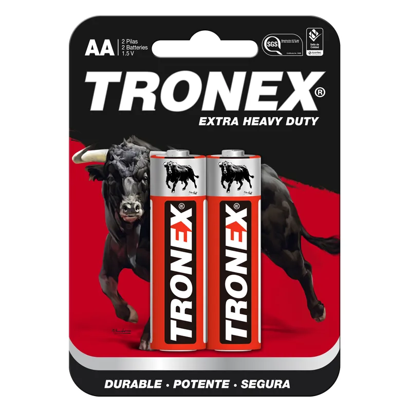 PILA TRONEX AA X 2 UNS ROJA PILA TRONEX AA X 2 UNS ROJA