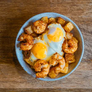 Huevos rotos con Camarón