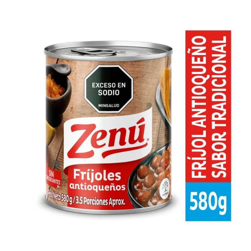FRIJOLES ZENU ANTIOQUEÑOS X 580 GRS FRIJOLES ZENU ANTIOQUEÑOS X 580 GRS