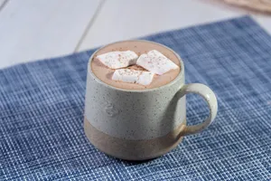 Chocolate caliente marshmallows