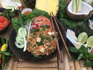 Khao Pad vegetariano