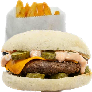 Burger Dill Cheese L Cmb
