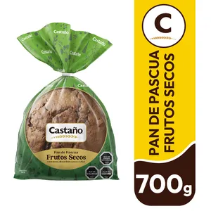 Pan de Pascua Castaño Frutos Secos 700g
