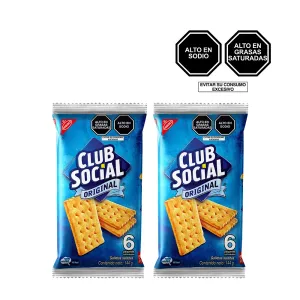 Pack (2 Galleta Club Social Original x 24 g)