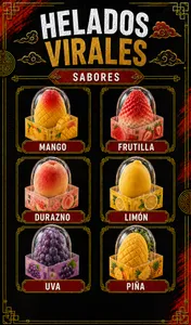 Helados virales de fruta