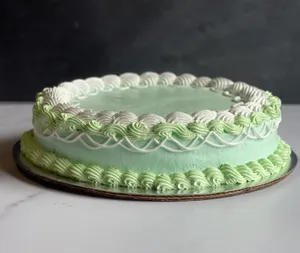 Queque antaño verde agua