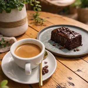 Combo Saludable Brownie: Café + Brownie APLV, Sin soya, Sin Gluten