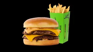 Doble Queso +  Papas fritas