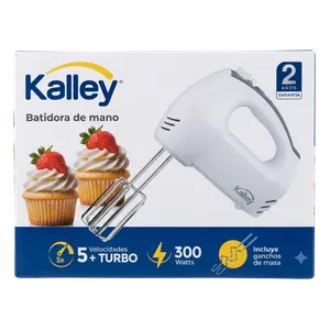 BATIDORA DE MANO KALLEY 5 VELOCIDADES X 1 UND