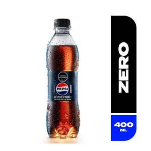Gaseosa pepsi cero azucar x 400 ml