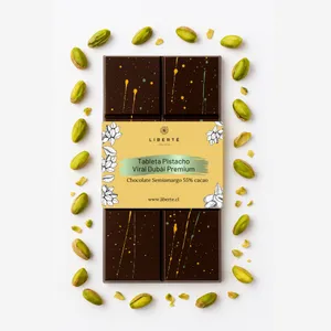 Tableta Viral de Dubái Semiamargo - Pistacho Habibi