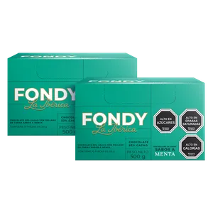 2x1 Fondy Menta x 50 g x 10 pzs