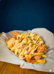 Loaded Fries con Pollo frito