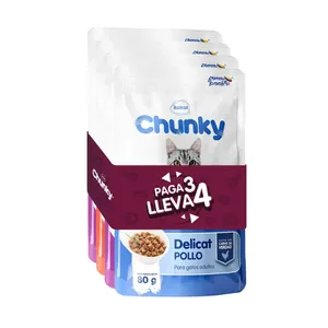 ALIMENTO HUMEDO DELICAT CHUNKY SURTIDO 80G PAGUE 3 LLEVE 4