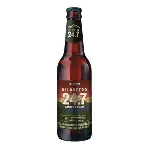 Cerveza kilometro 24/7 amber lager 355cc