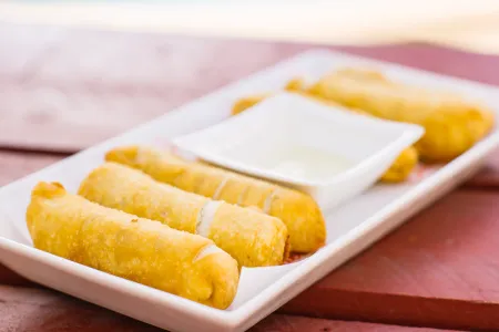 Tequeños plátano y queso