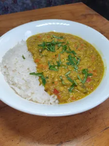 Curry de lentejas rojas