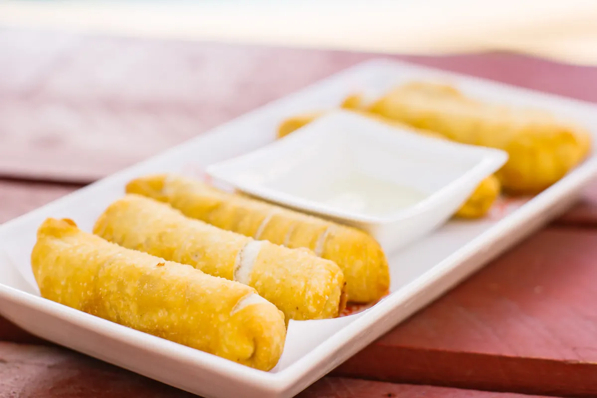 Tequeños plátano y queso