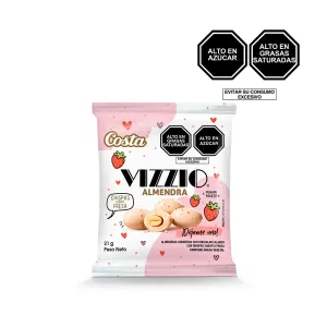 Chocolate Vizzio Almendra Chocofresa X 21 Gr