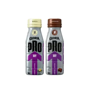 Pack (Bebida Láctea UHT Gloria Pro Day Vainilla x 320 ml + Bebida Láctea UHT Gloria Pro Day Chocolate x 320 ml)