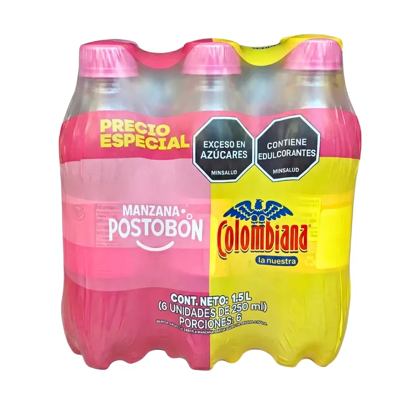 SIXPACK GASEOSA POSTOBON SURTIDA X 250 ML PET SIXPACK GASEOSA POSTOBON SURTIDA X 250 ML PET