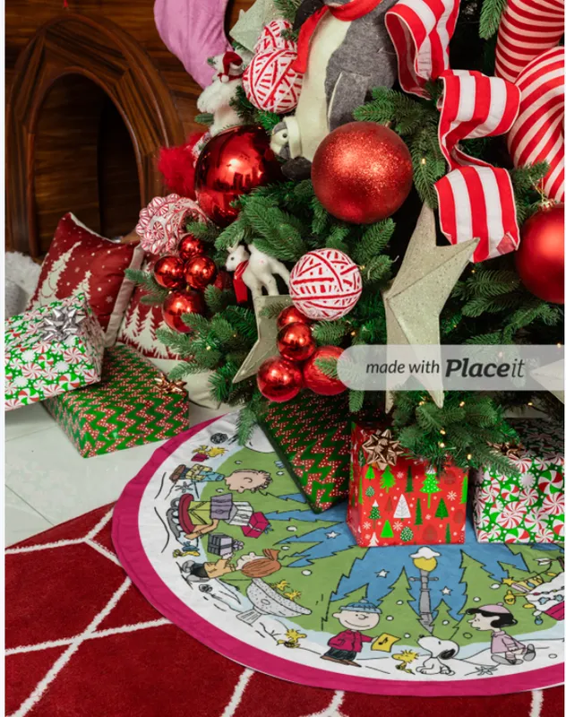 PISO / FALDA NAVIDEÑO DE ARBOL SNOOPY MEDIANO PISO / FALDA NAVIDEÑO DE ARBOL SNOOPY MEDIANO