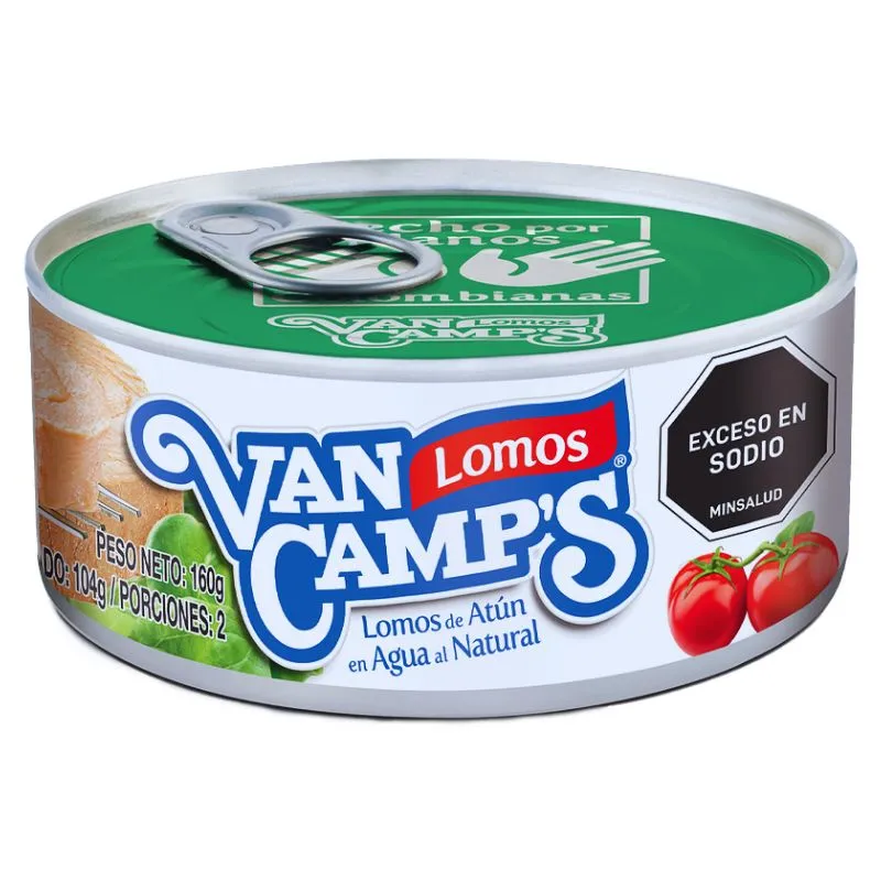 Atun van camps lomos en agua x 160 grs Atun van camps lomos en agua x 160 grs