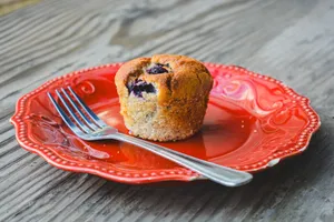 Muffin Arandano Limon (Vegano, Sin Gluten, Sin Azucar)