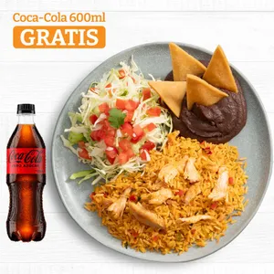 ARROZ CON POLLO + COCA COLA GRATIS