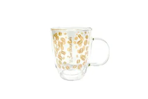 Taza Doble Pared Granos Cafe