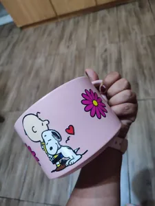 TAZA SNOOPY ROSADA