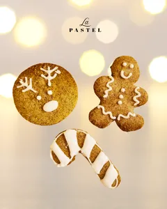 Galletas Jengibre Navidad SIN AZÚCAR/SIN GLUTEN (Pack 3 galletas)