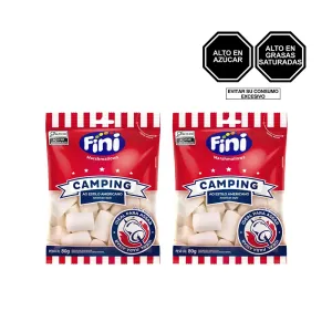 Pack (2 Marshmallow Fini Camping x 80 g)