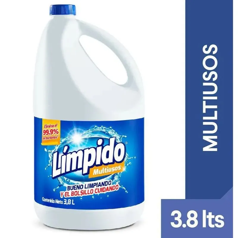Blanqueador limpido multiusos regular x 3,8 l