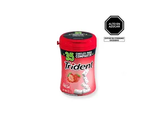 Chicle Trident Fresa Botella X 45.5 Gr