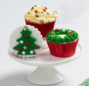 Cupcake Corona Navideña