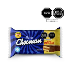 Sixpack Bizcocho Chocman 6x33.5 g