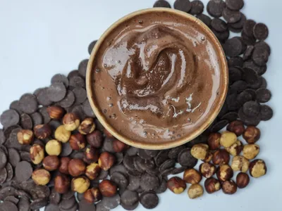 Helado de chocolate avellana
