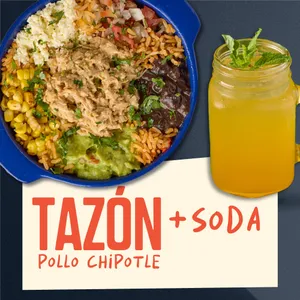 Tazón Pollo Chipotle + Soda