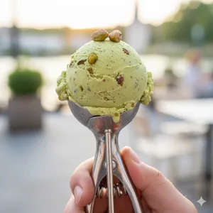 Helado de Pistacho artesanal marca Verona 120 ml