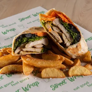 Arma tu mini wrap + papas pequeñas