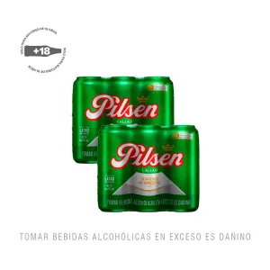 Pack (2 Cerveza Pilsen Callao Sixpack Lata x 473 Ml)