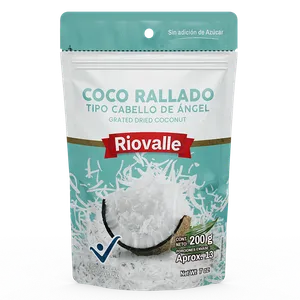 Coco rallado riovalle tipo cabello angel x 200 grs Coco rallado riovalle tipo cabello angel x 200 grs