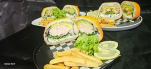 Sushiburger pollo y camarón