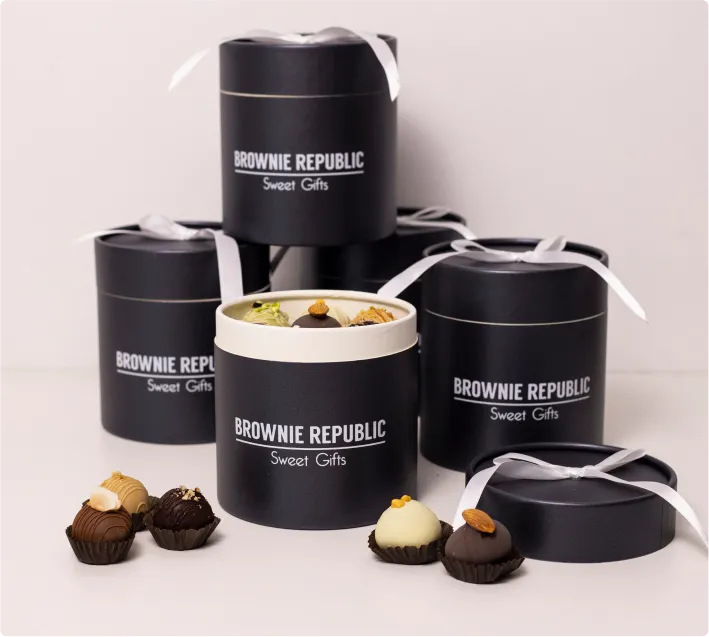 Cajas de brownies personalizadas