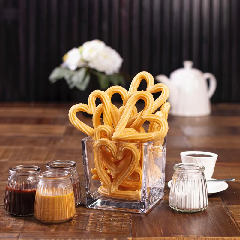 Churros de corazón Churros de corazón