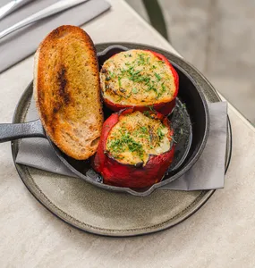 Brandada de Congrio y pimientos