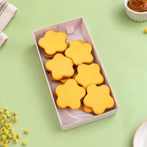 caja x 12 alfajores flores amarillas